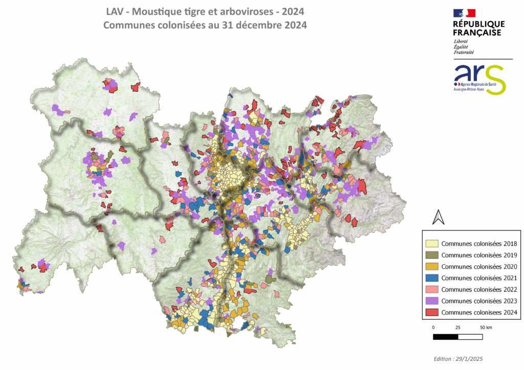 Communes colonisees
