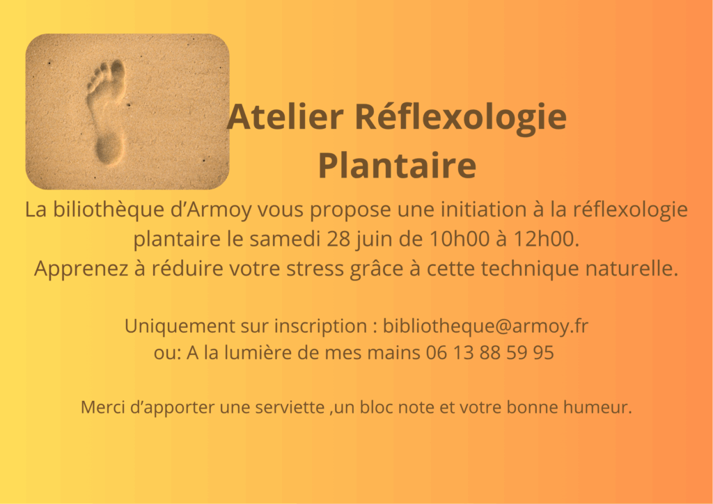 Atelier Réflexologie Plantaire
